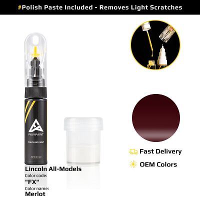 Touch up Paint for Lincoln Code: FX Merlot OEM Exact Color Match