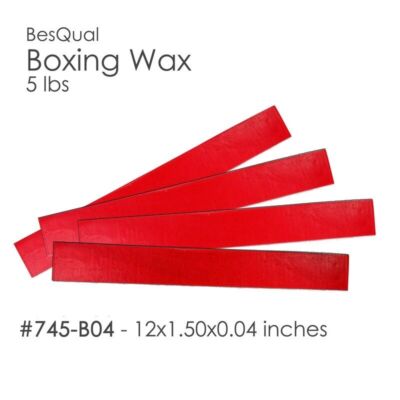 Dental Meta Boxing Wax Box of 5 lbs (12 x 1.5 x .04) 1/25'' #745-B04