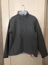 THE NORTH FACE Men's IRONTON Windwall Jacket Size L TNF Medium Grey Fleece