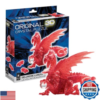 BePuzzled | Dragon Deluxe Original 3D Crystal Puzzle, Ages 12 and Up