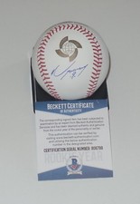 LUIS URIAS SIGNED AUTO'D OFFICIAL WBC BASEBALL BAS COA BREWERS PADRES TEAM MEX
