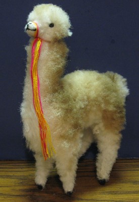 plastic llama figurine
