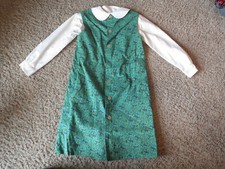 Kate Greenaway True vintage 1950s/60's dress woman riding horse, Size 12