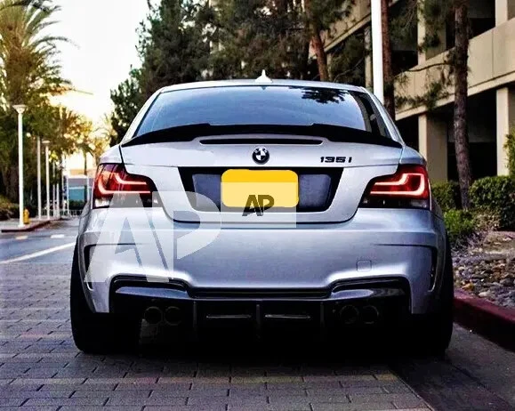 BMW 1 Series Coupe 1M E82 Gloss Black Rear Boot Lip Spoiler Wing 2007-2013 — 第 4/4 张图片