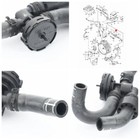 For 2011-2014 Porsche Cayenne 3.0L Coolant Hose With Valve 95810637402