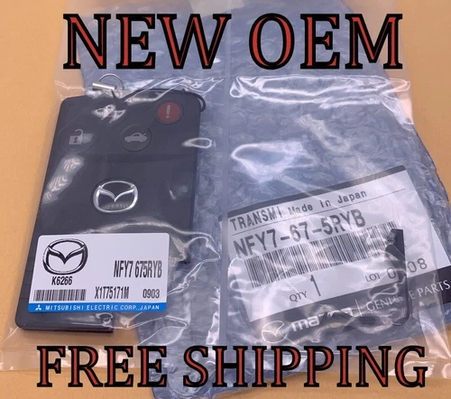 NEW OEM MAZDA MX-5 RX-8 SMART CARD KEY REMOTE FOB BGBX1T458SKE11A01 NFY7-67-5RYB - product listing photo