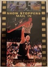 Bryant Reeves Oklahoma State Basketball Signature Rookies autograph card Insert