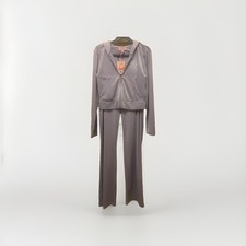 NWT Juicy Couture Velour Tracksuit Set Lavender Haze L Y2K OG Bling Rhinestone