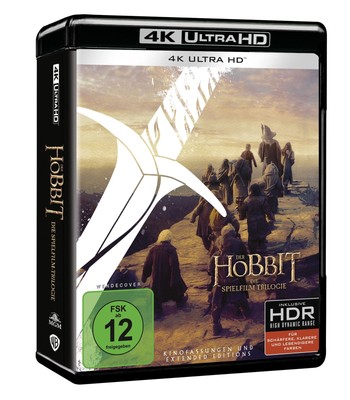 Der Hobbit: Die Spielfilm Trilogie - Extended Editi (4K UHD Blu-ray) (UK IMPORT)