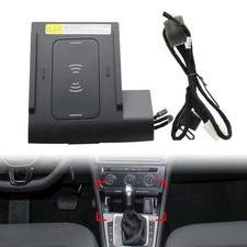 Auto Handy Ladegerät Wireless Charger Pad für VW Golf MK7 14-19 Samsung Nokia