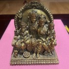 Resin Lord Shiv Parivar Shiv Family God Mahadev Family Statue 6.5 inches gold  — photo 1