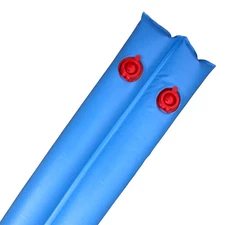 16 Gauge 8' Double Chamber Water Tube Swimming Pool Cover Closing - Blue 6 Pack