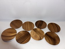 Set Of 8 Wooden Coasters