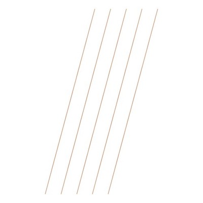 5-Pack Copper Round Rod 1mm x 300mm T2 Copper Stock