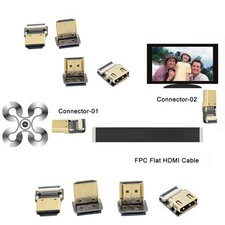 Xiwai CYFPV Micro HDMI Mini HDMI Adapter 5cm-80cm FPC Ribbon Flat HDTV Cable