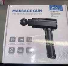 Massage Gun Deep Tissue Vibration Personal Massage Device 4 Heads 2400mAH