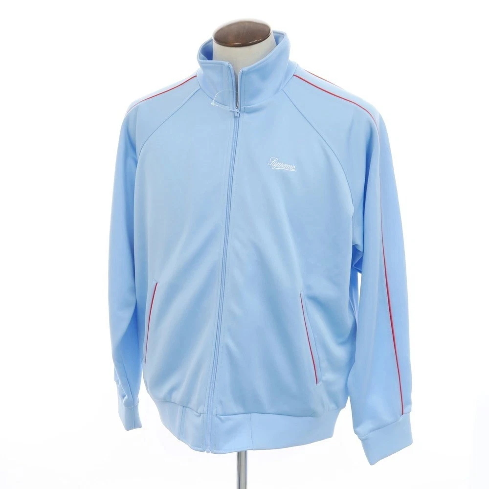 Veste de survêtement Supreme 2024 SS tricot bleu clair XL maillot d'occasion