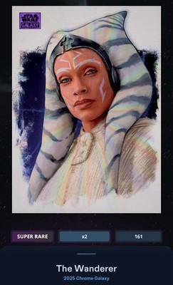The Wanderer Purple Refractor 1500cc SR Star Wars Card Trader Galaxy Chrome 2025