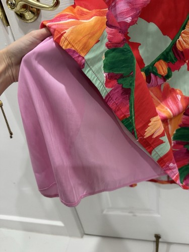 Chico’s Midikleid leuchtende Blumenfarben mit Futter ärmellos Gr. 4 (US XXL) - Bild 4 von 8