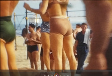 MUSCLE BEACH CALIFORNIA STRONG MAN VINTAGE 1940s 8MM HOME Movie Film Reel C749