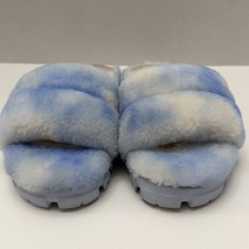 UGG Women's Slide Slippers Blue White Fur US 8 EU 39 MPN 1142310