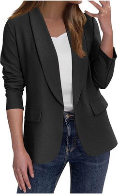 Blazer Damen Sportlich Elegant Große Größen Langarm Sommerjacke Lässiger Damenbl