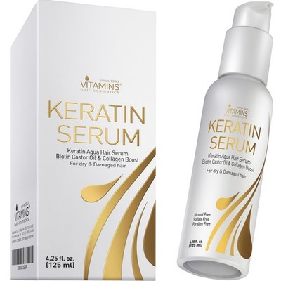 Vitamins Haar Serum Keratin Haarpflege Biotin Kollagen und Castor Oil Anti Frizz