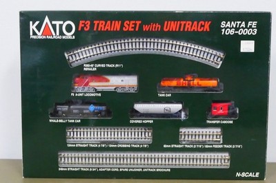 Kato 106-0003, Santa Fe F3 Train Set with Unitrack, N Scale