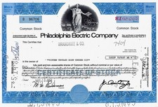 Philadelphia Electric Company, Pennsylvania, 1984  (16.806 Shares) !