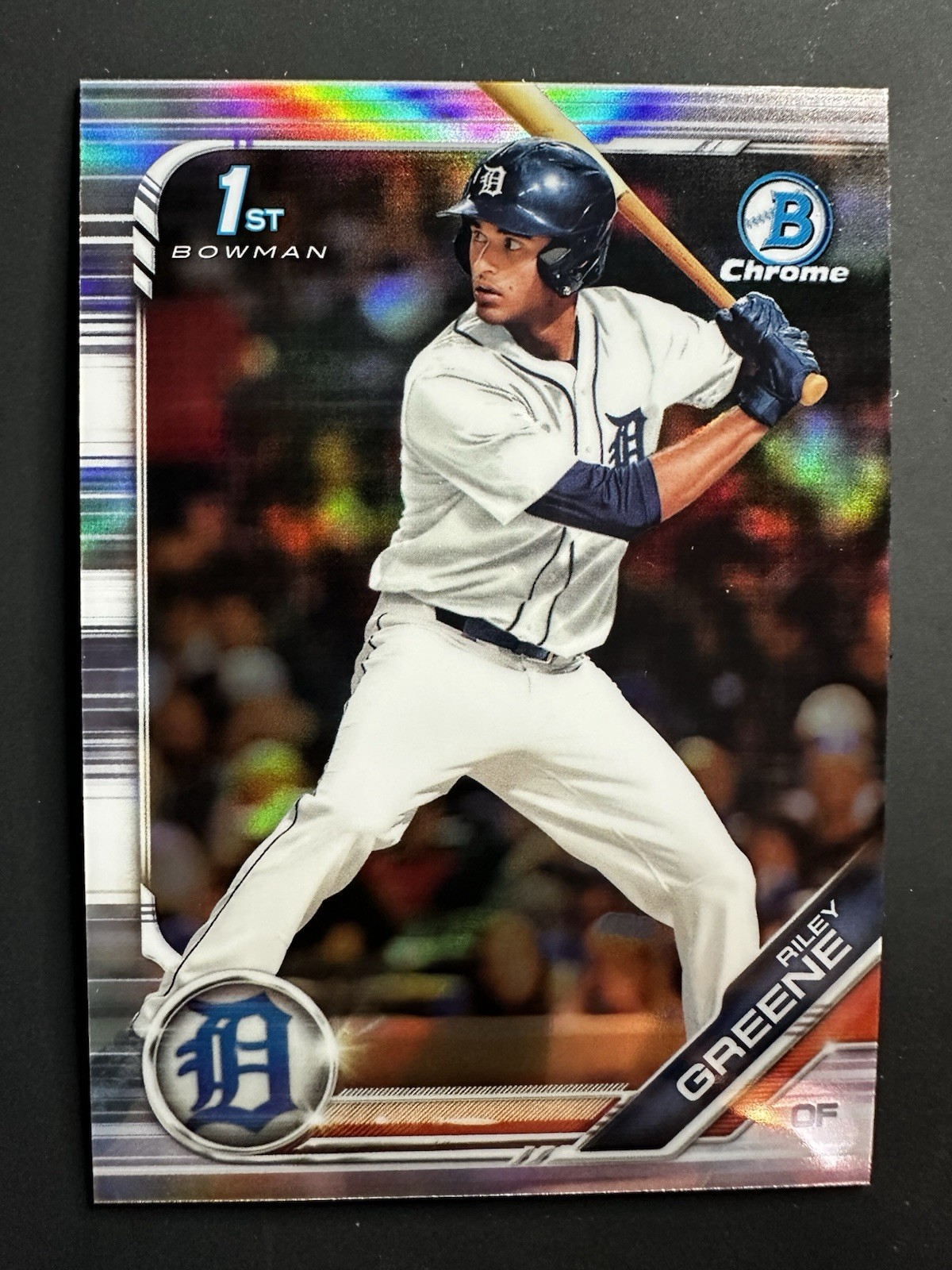 2019 Bowman Draft Chrome Refractor Riley Greene RC #BDC-50 1st Bowman
