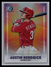 2021 Bowman Chrome #DOG-12 Austin Hendrick Dawn of Glory Cincinnati Reds