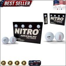 High Performance Golf Balls 12-Pack - USGA Approved, Durable Long-Distance