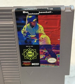 Bo Jackson Baseball Nintendo NES 1991 Tested Working Authentic Cart Only Retro