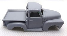 Resin HO SLOT CAR scale 1952 chevy 3100 pickup truck paintable body t-jet mounts
