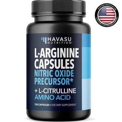 L-Arginine & L-Citrulline Capsules - 120 Count  Performance Support