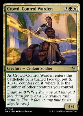 4x Crowd-Control Warden MTG Murders at Karlov Manor NM Magic Regular