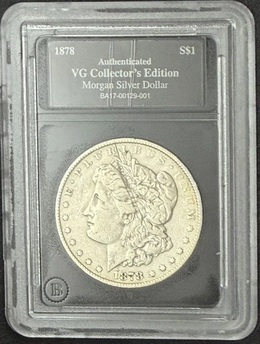 1878 Morgan Silver Dollar VG Collector's Edition Certified BA17-00129-001