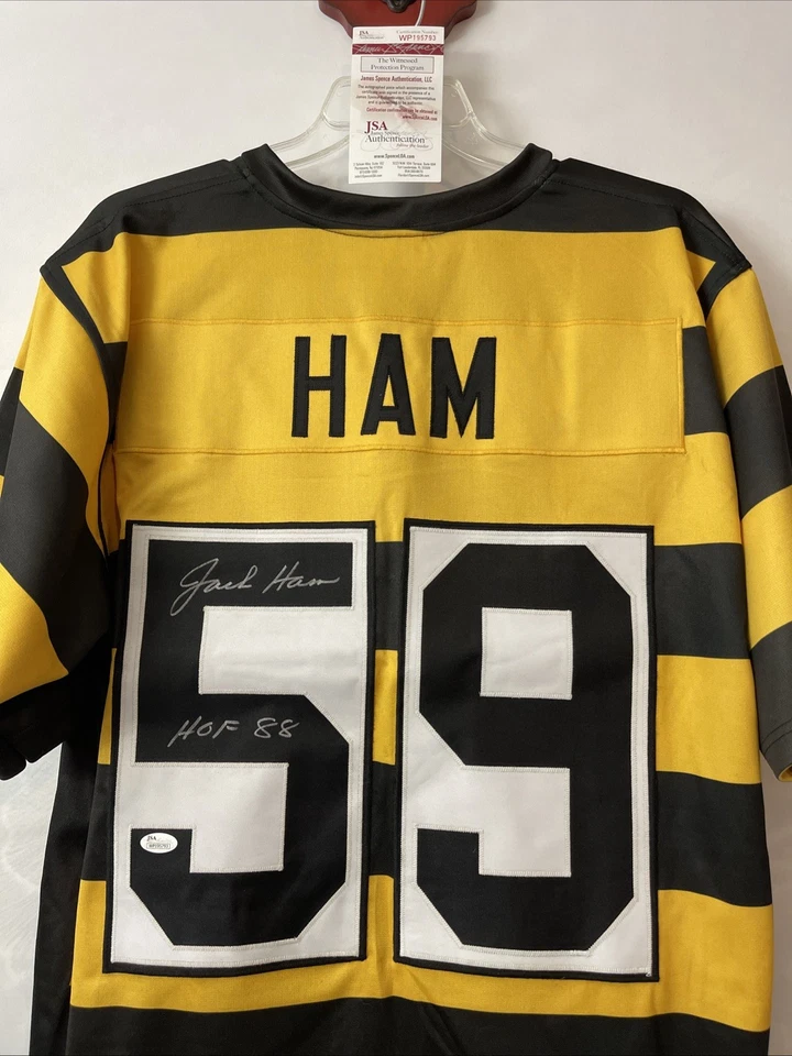 Pittsburgh Steelers Jack Ham #59 Autographed JSA WP195793 HOF 88 Jersey! AZ17 - Image 3 of 4