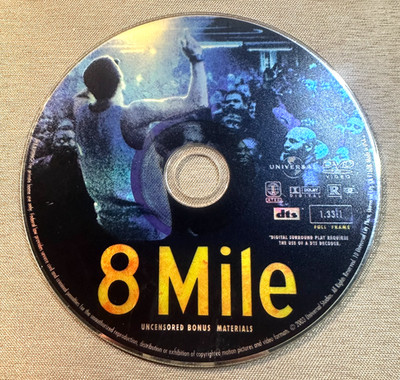 8 Mile DVD 2003 Full Frame Edition Eminem Universal Region 1 Rated R