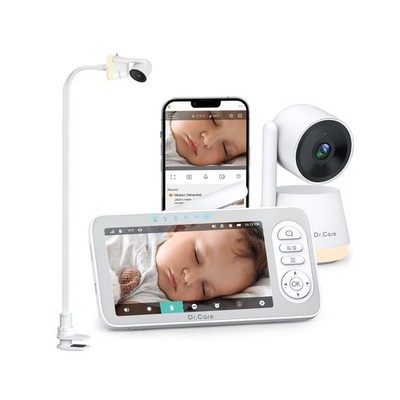 Dr.Care LumiView Plus Smart WiFi Baby Monitor with Clip Mount - 5.5'' 1080P Sp...