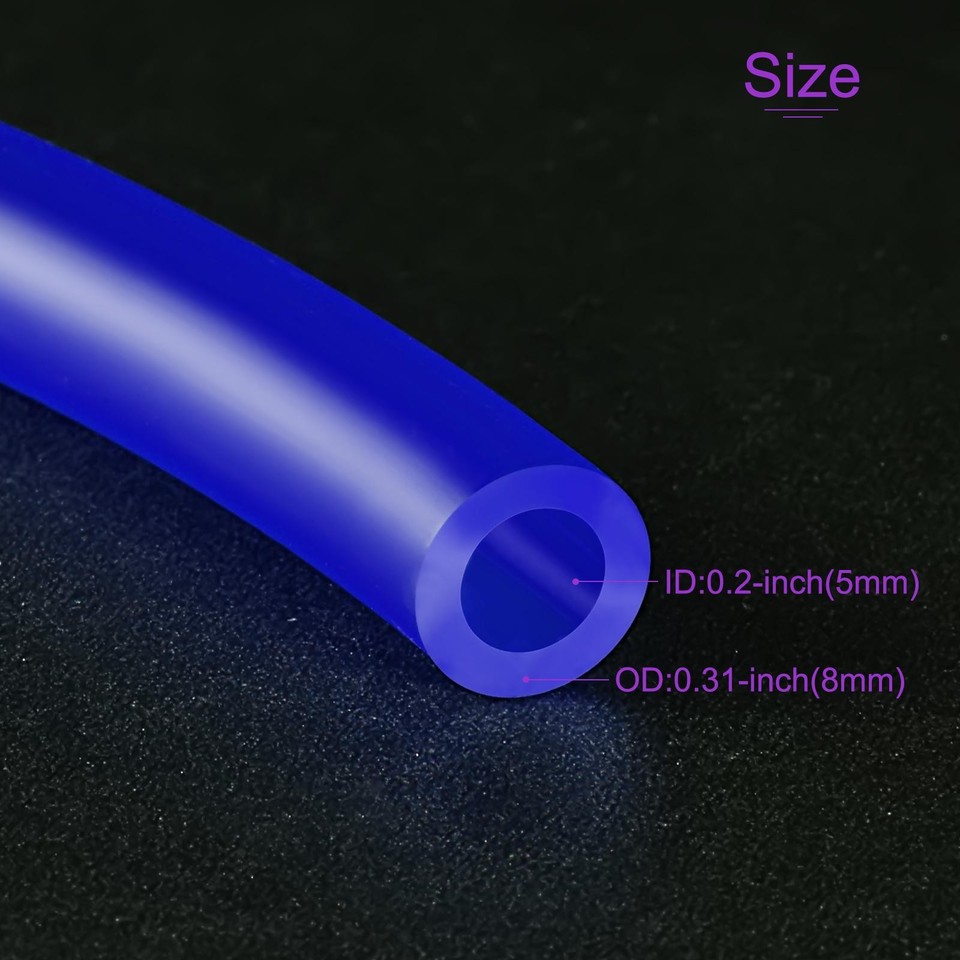 5mm ID 8mm OD PVC Petrol Fuel Line Hose Blue for Small Engines Use 3.0m ...