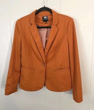 The Limited Womens Blazer Size Medium Sport Coat Orange Fall Autumn