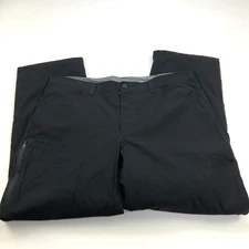 EDDIE BAUER Men’s Fleece Lined Tech Pants 38 x 30 Nylon Spandex Black Pants