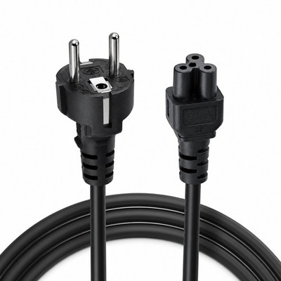 Hama Netzkabel 1,5m CEE 7/7 auf IEC C5 Kleeblatt Notebook Stromkabel 00200735