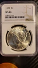 1923 PEACE DOLLAR NGC MS64