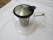 Forlife Bell Glass Teapot Basket Infuser 24 oz. Clear NEW