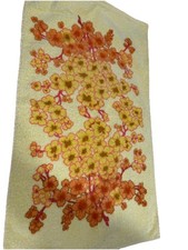 VTG CANNON BATH TOWEL 4 Washcloths Yellow Floral Bunches
