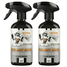 The Stink Solution For Any Odor Eliminating Spray Citrus Orange 2 16 oz Bottles