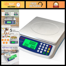 Large Digital Kitchen Scale 88lb Stainless Steel Price Computing Deli Scale LCD