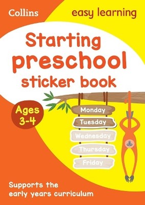 Starting preschool Sticker Book Ages 3-4 (Taschenbuch) Easy Learning